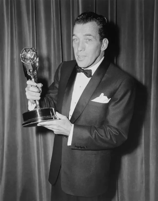 Framed Print : Ed Sullivan Holding an Emmy Award Framed Print : Ed Sullivan Holding an Emmy Award