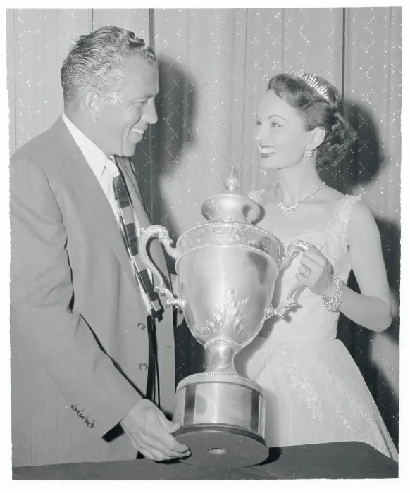 Framed Print : Ed Sullivan Presenting Award to Ann Blyth Framed Print : Ed Sullivan Presenting Award to Ann Blyth