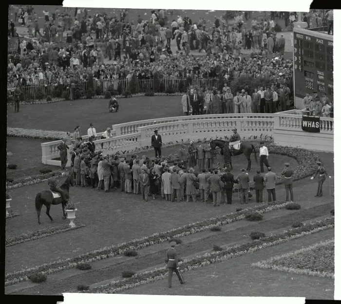 Framed Print : Eddie Arcaro on Citation in Winners Circle Framed Print : Eddie Arcaro on Citation in Winners Circle