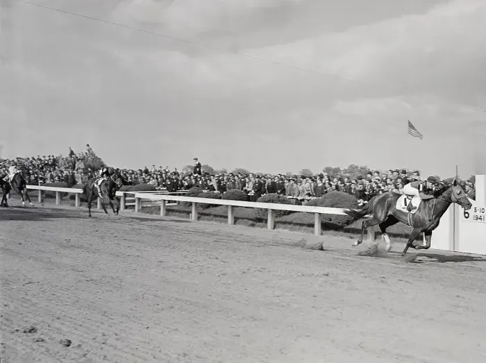 Framed Print : Eddie Arcaro Riding Whirlaway to a Win Framed Print : Eddie Arcaro Riding Whirlaway to a Win
