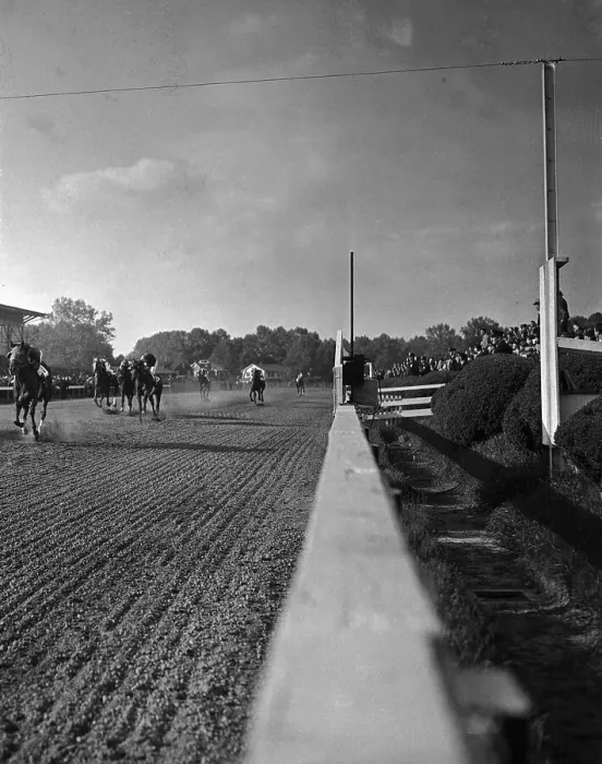 Framed Print : Eddie Arcaro and Whirlaway Leading the Preakness