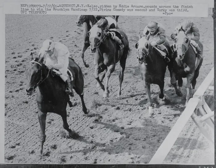 Framed Print : Eddie Arcaro Winning Race on Kelso Framed Print : Eddie Arcaro Winning Race on Kelso