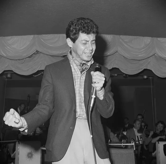 Framed Print : Eddie Fisher Gesturing While Singing Framed Print : Eddie Fisher Gesturing While Singing