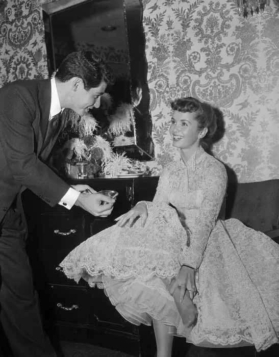 Framed Print : Eddie Fisher Holding Engagement Ring