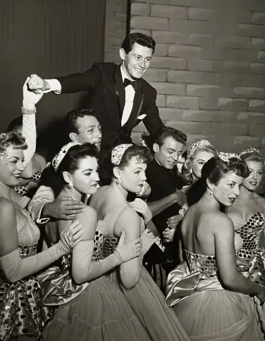 Framed Print : Eddie Fisher on Shoulders of Cast Members Framed Print : Eddie Fisher on Shoulders of Cast Members