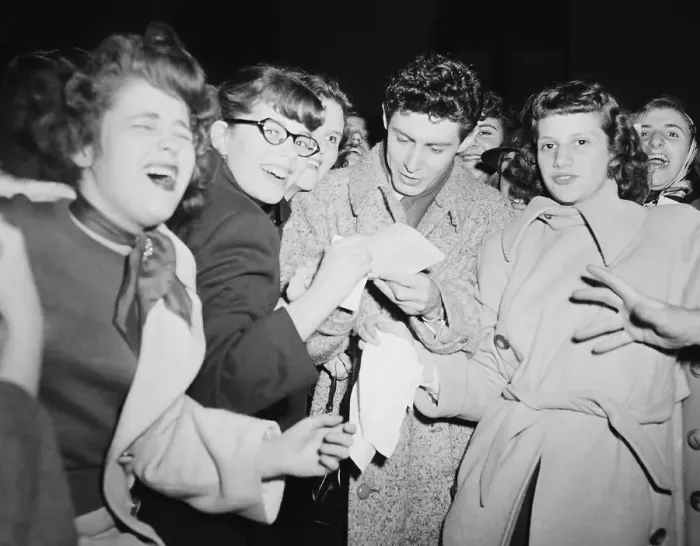 Framed Print : Eddie Fisher Signing His Autograph Framed Print : Eddie Fisher Signing His Autograph