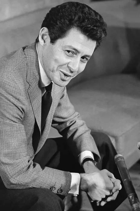 Framed Print : Eddie Fisher Speaking to Reporters Framed Print : Eddie Fisher Speaking to Reporters