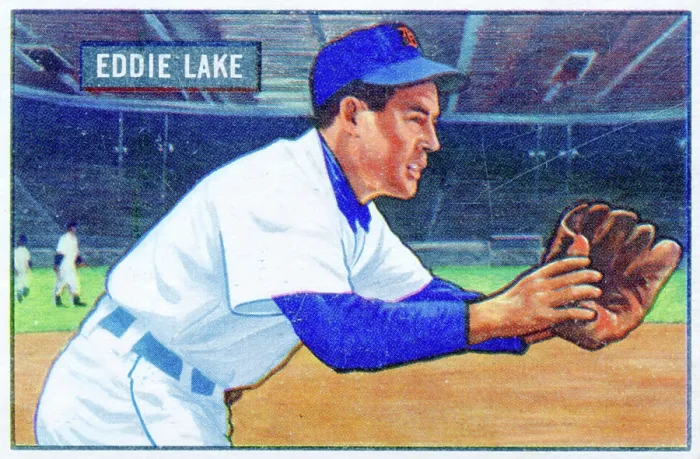 Framed Print : Eddie Lake Baseball Card Framed Print : Eddie Lake Baseball Card