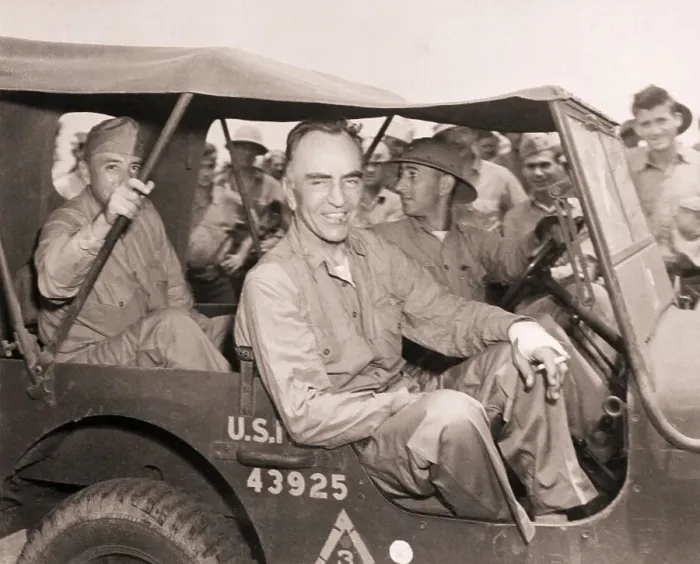 Framed Print : Eddie Rickenbacker After His Raft Rescue Framed Print : Eddie Rickenbacker After His Raft Rescue