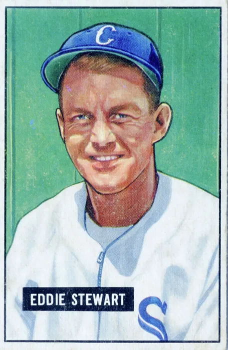 Framed Print : Eddie Stewart Baseball Card Framed Print : Eddie Stewart Baseball Card