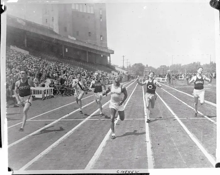Framed Print : Eddie Tolan Winning 100 Yard Dash Framed Print : Eddie Tolan Winning 100 Yard Dash