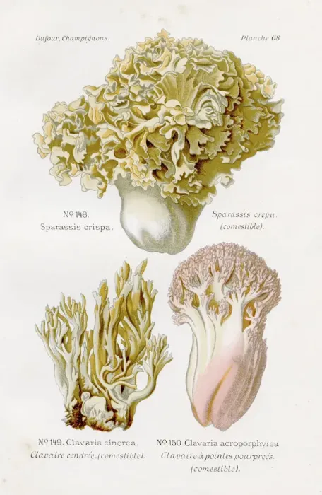 Framed Print : Edible mushroom 1891