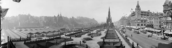 Edinburgh. July 1923: Princes Street Gardens in Princes Street, Edinburgh