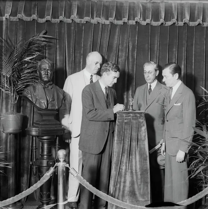 Framed Print : Edison Honored at Opening of National Electrical Exposition Framed Print : Edison Honored at Opening of National Electrical Exposition