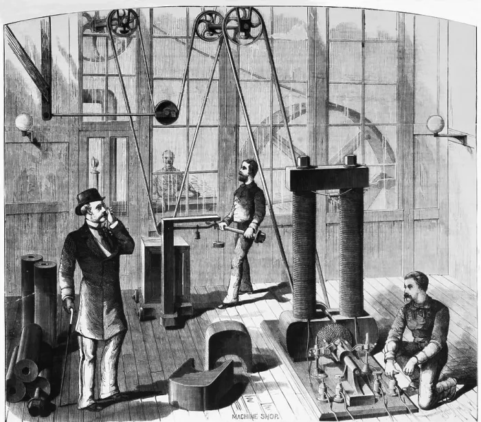 Framed Print : Edison's Electric Generator Framed Print : Edison's Electric Generator