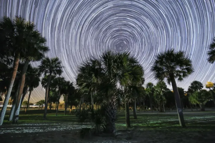 Framed Print : Edisto Island Star Trails Framed Print : Edisto Island Star Trails