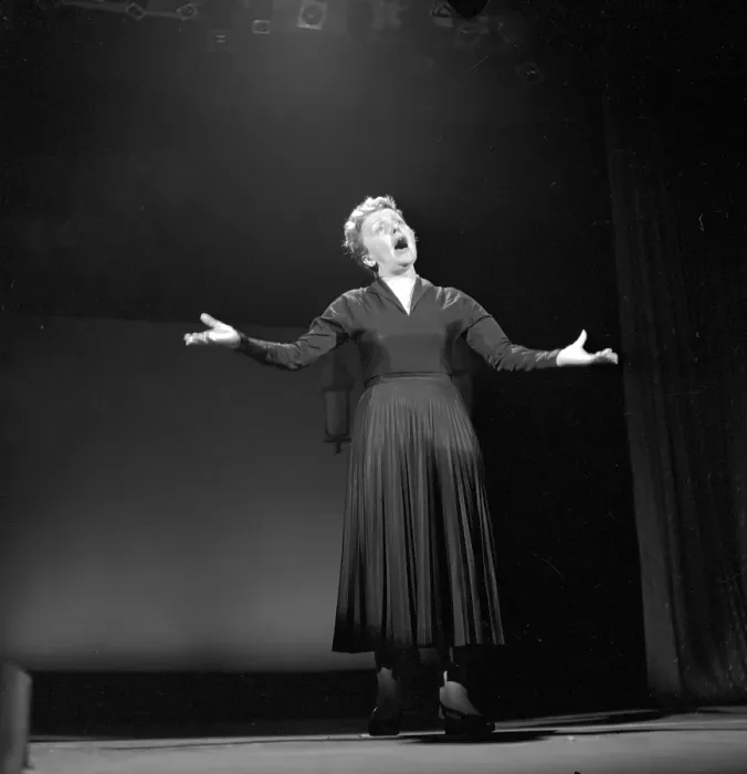 Framed Print : Edith Piaf On The Ed Sullivan Show