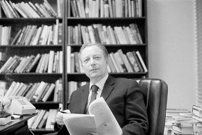 Framed Print : Editor and writer Irving Kristol at His Desk Framed Print : Editor and writer Irving Kristol at His Desk