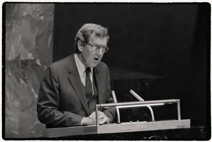 Framed Print : Edmund Muskie Speaks To General Assembly Framed Print : Edmund Muskie Speaks To General Assembly