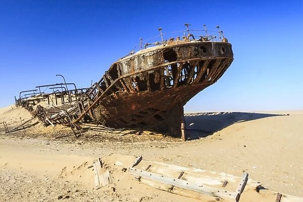 Eduard Bohlen Shipwreck, Namib Desert, Namib Naukluft Park, Namibia, Africa