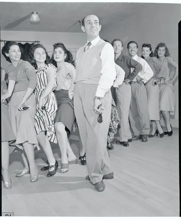 Framed Print : Eduardo Cansino Posing with Girls Framed Print : Eduardo Cansino Posing with Girls