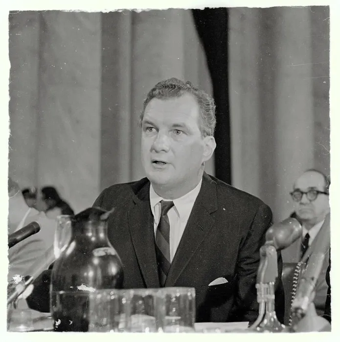 Framed Print : Edward Bennett Williams at Bobby Baker Hearings Framed Print : Edward Bennett Williams at Bobby Baker Hearings