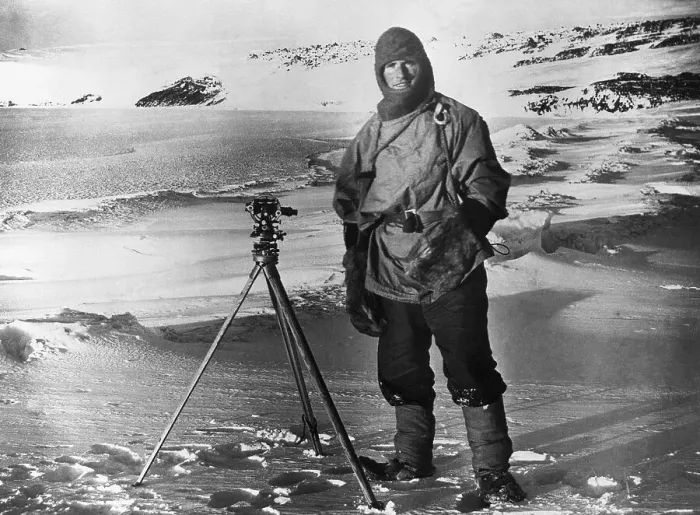 Framed Print : Edward Evans in Antarctic Expedition
