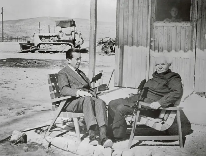 Framed Print : Edward G. Murrow Interviewing David Ben Gurion Framed Print : Edward G. Murrow Interviewing David Ben Gurion