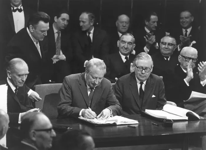 Framed Print : Edward Heath Signing European Union Treaty Framed Print : Edward Heath Signing European Union Treaty