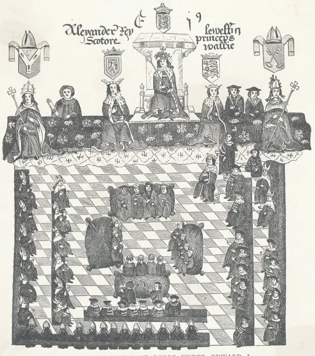 Framed Print : Edward I and His Court Framed Print : Edward I and His Court