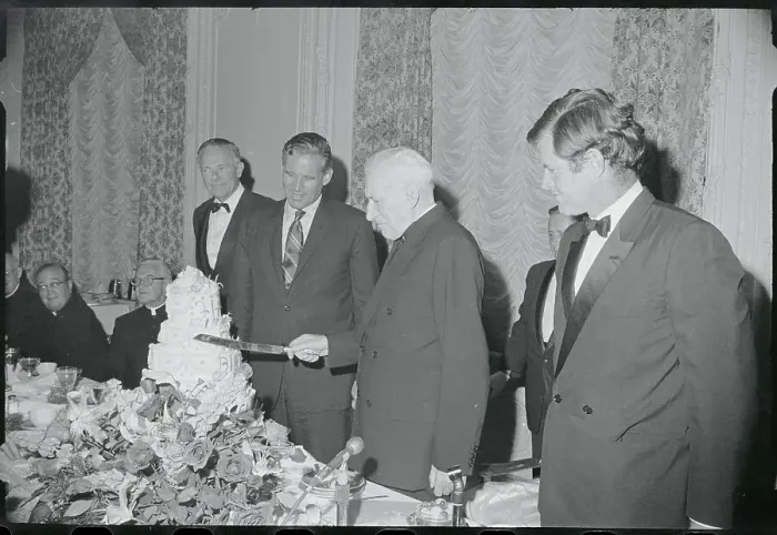 Framed Print : Edward Kennedy Attending Cardinal Cushing Party Framed Print : Edward Kennedy Attending Cardinal Cushing Party
