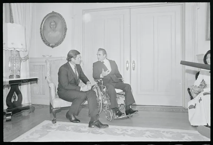 Framed Print : Edward Kennedy Conversing with George C. Wallace Framed Print : Edward Kennedy Conversing with George C. Wallace