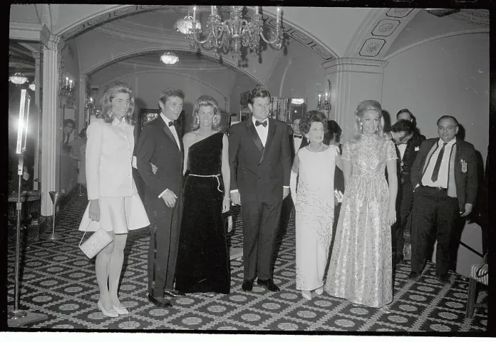 Framed Print : Edward Kennedy and Family Attending a Fund Raising Dinner