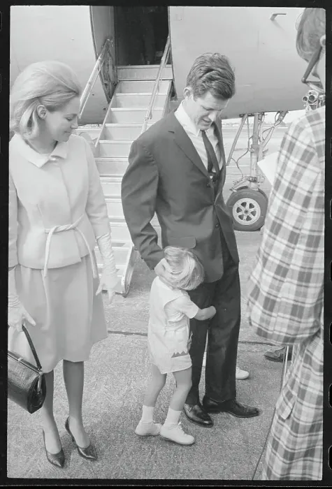 Framed Print : Edward Kennedy Greeted by Family Framed Print : Edward Kennedy Greeted by Family
