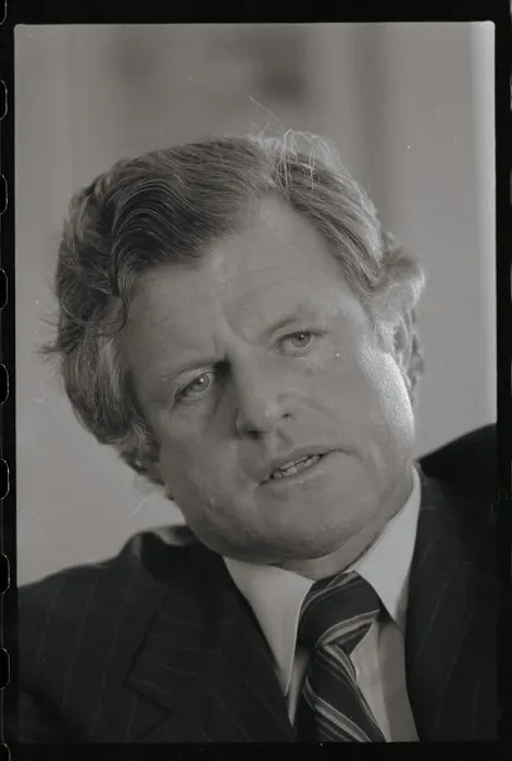 Framed Print : Edward Kennedy with His Head Tilted Framed Print : Edward Kennedy with His Head Tilted