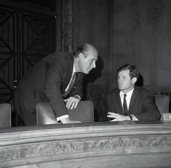 Framed Print : Edward Kennedy and Nicholas B. Katzenbach Framed Print : Edward Kennedy and Nicholas B. Katzenbach