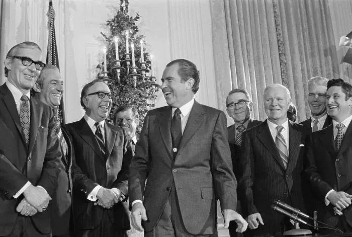 Framed Print : Edward Kennedy at Richard Nixon Gathering Framed Print : Edward Kennedy at Richard Nixon Gathering