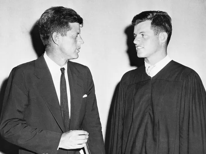 Framed Print : Edward Kennedy With Senator John Kennedy Framed Print : Edward Kennedy With Senator John Kennedy