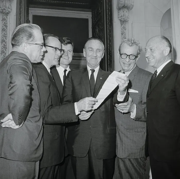 Framed Print : Edward Kennedy and Other Senators Framed Print : Edward Kennedy and Other Senators