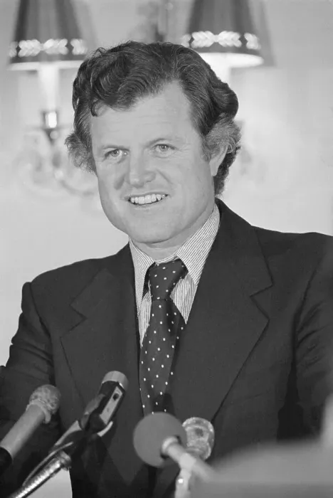 Framed Print : Edward Kennedy Smiling