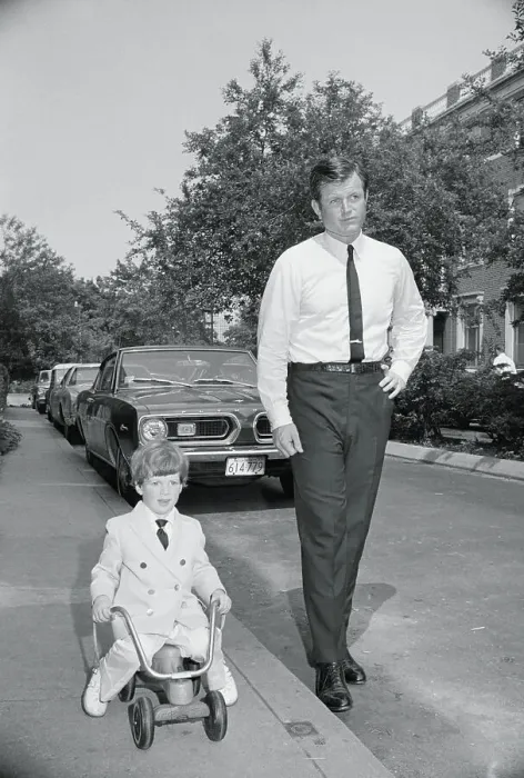 Framed Print : Edward Kennedy with Son Patrick
