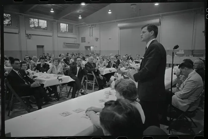 Framed Print : Edward Kennedy Speaking at a Club Framed Print : Edward Kennedy Speaking at a Club