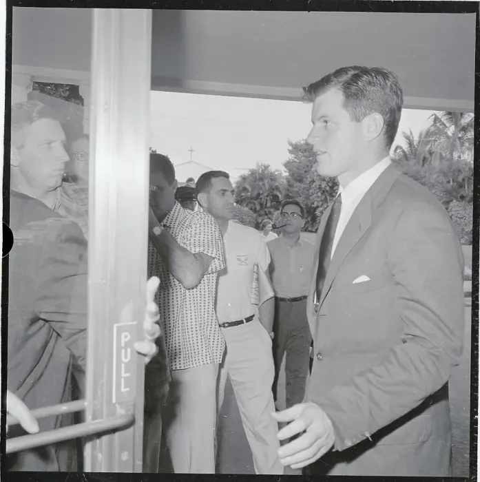 Framed Print : Edward Kennedy at St. Mary's Hospital Framed Print : Edward Kennedy at St. Mary's Hospital