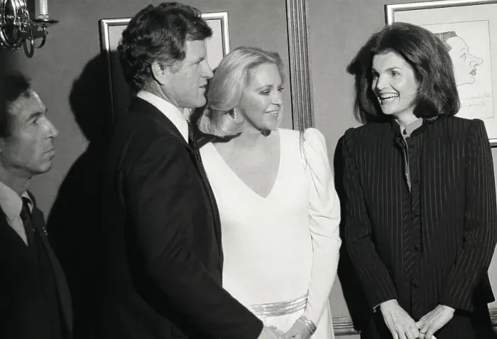 Framed Print : Edward Kennedy W / Wife & Jackie Onassis Framed Print : Edward Kennedy W / Wife & Jackie Onassis