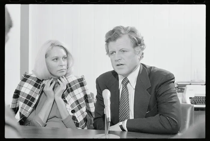 Framed Print : Edward Kennedy with His Wife Joan Framed Print : Edward Kennedy with His Wife Joan