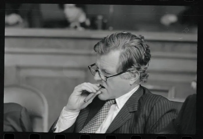 Framed Print : Edward M. Kennedy Chewing a Cigar Framed Print : Edward M. Kennedy Chewing a Cigar