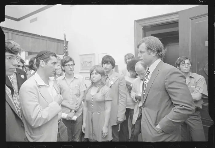 Framed Print : Edward M. Kennedy Facing off with Rabbi Kahane Framed Print : Edward M. Kennedy Facing off with Rabbi Kahane