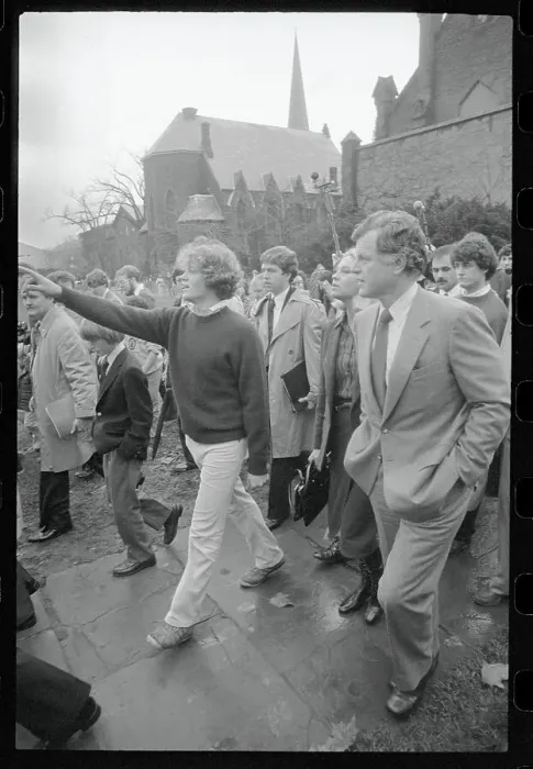Framed Print : Edward M. Kennedy and Family at Wesleyan University Framed Print : Edward M. Kennedy and Family at Wesleyan University