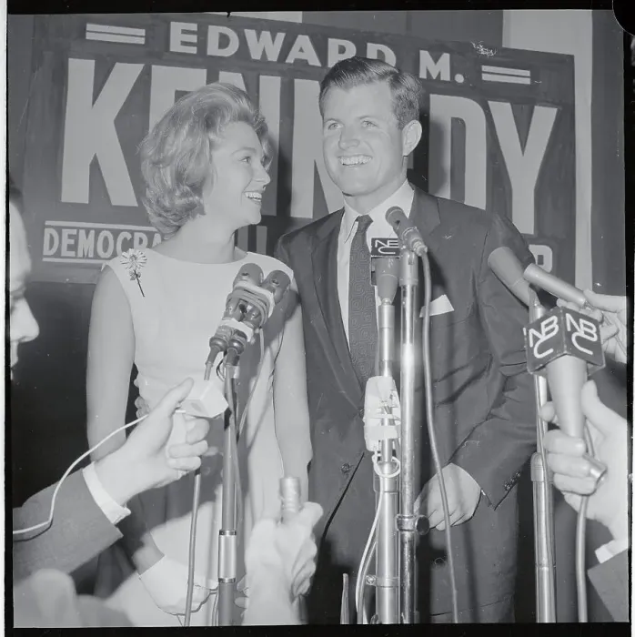 Framed Print : Edward Moore Kennedy and Wife Smiling Framed Print : Edward Moore Kennedy and Wife Smiling