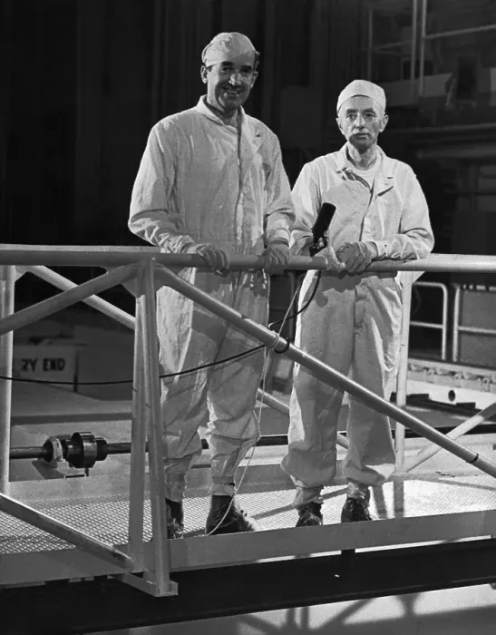 Framed Print : Edward Murrow and Hyman Rickover on Bridge Framed Print : Edward Murrow and Hyman Rickover on Bridge